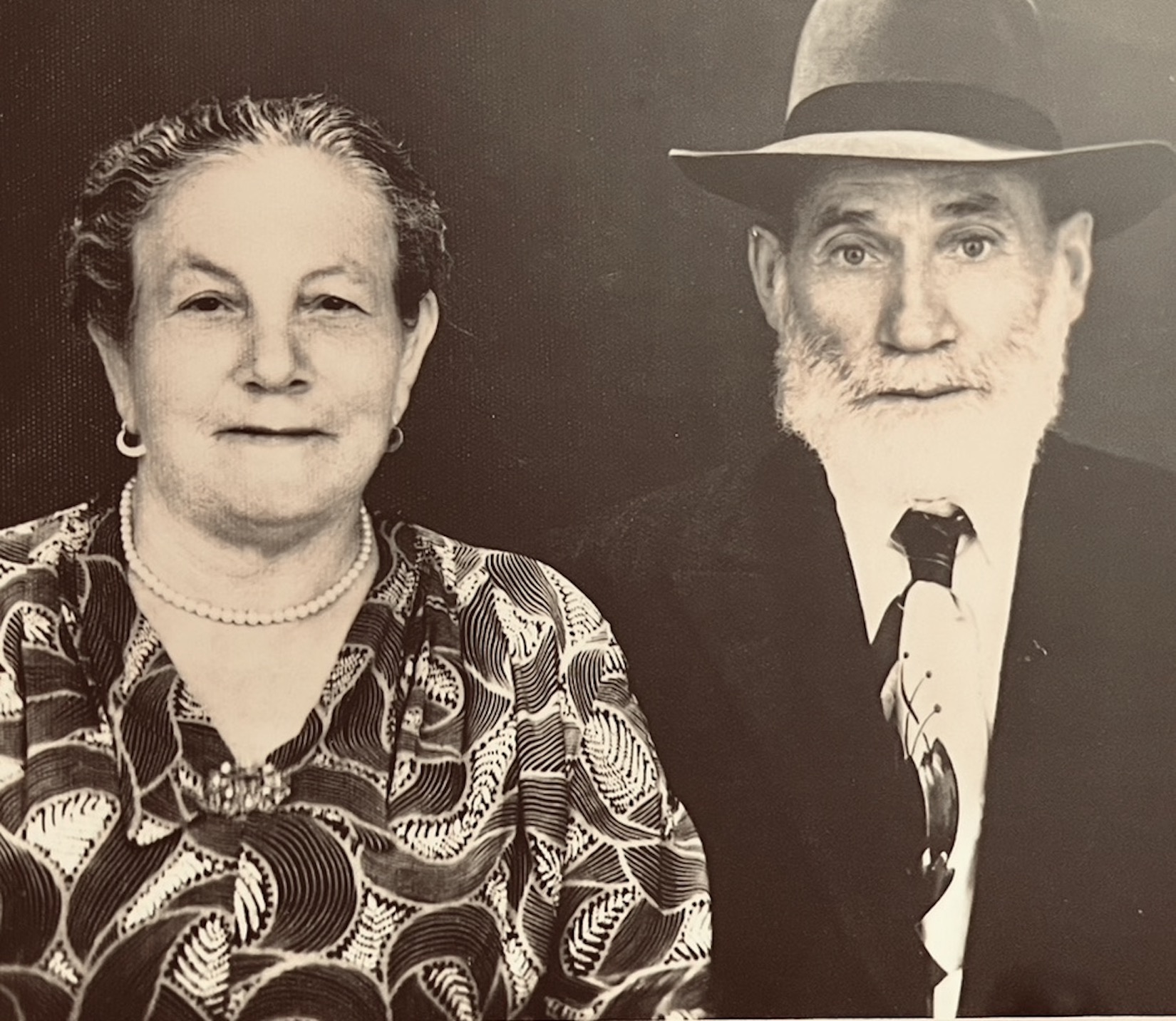 Shuki’s maternal grandparents, Abraham and Rivka, in Tel Aviv, Israel, c. 1966. Photo courtesy of Shuki Bruck