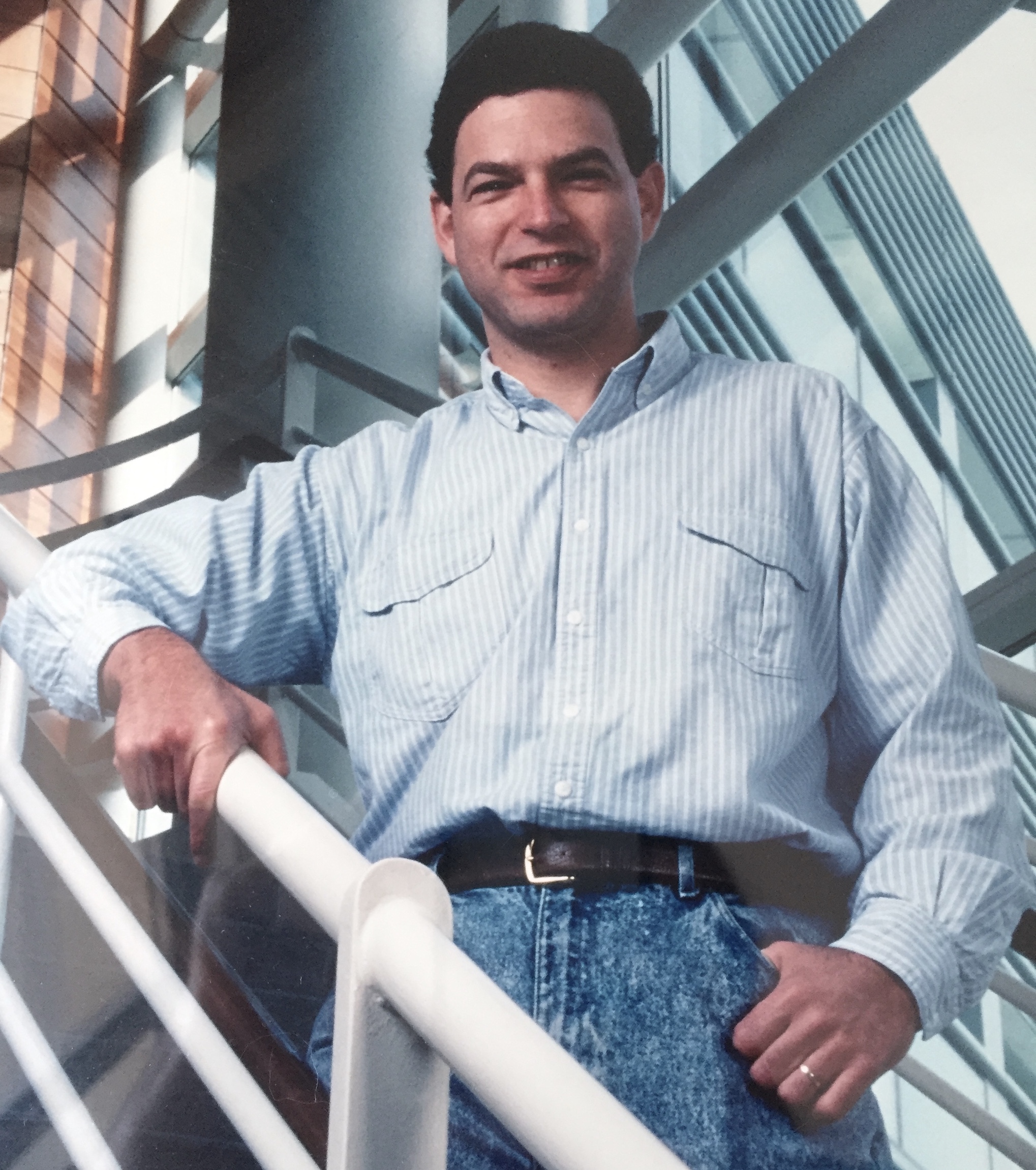 At IBM Almaden Research Center in 1991. Photo courtesy of Shuki Bruck