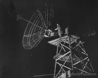 John Bolton using the Seacliff interferometer, Sydney, Australia