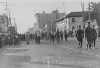 World War I troops on parade