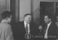 William O. Douglas chatting with Richard Feynman