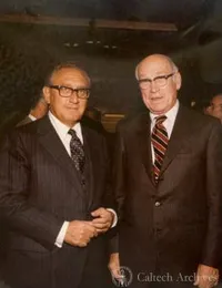 Arnold Beckman with Henry Kissinger