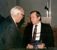 Arnold Beckman with Howard Baker