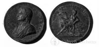 Portrait medal of Sir Isaac Newton