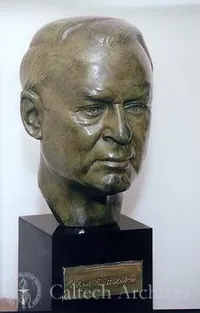 Bronze bust of Robert Millikan by Joseph Portanova