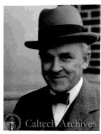 Robert A. Millikan wearing a hat, head and shoulders