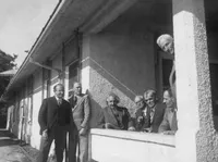 Einstein with a group at Mt. Wilson