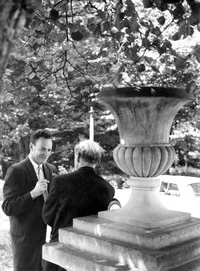 Richard Feynman and Paul Dirac at Relativity Conference in Warsaw
