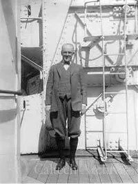 Robert A. Millikan on shipboard