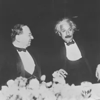 Einstein with Paul Epstein at Athenaeum dinner