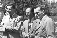 Edward Teller, Enrico Fermi and Theodore von Karman in Hollywood