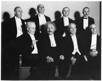 Einstein, Millikan and others at Athenaeum dinner