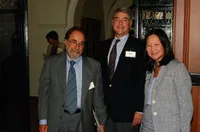 David Baltimore with Arthur Elbert and Alice Huang
