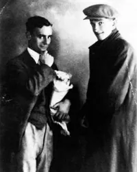 Mac Delbruck (on right) and his roommate, C. F. Powell, in Bristol