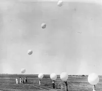 Sending balloons aloft in Bismarck, ND