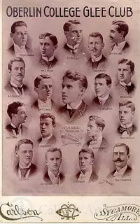 Robert Millikan and other members of the Oberlin College Glee Club