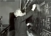 Theodore von Karman at the blackboard