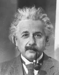 Einstein, formal portrait with pipe