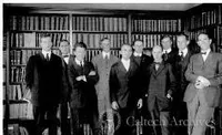 A. A. Noyes and chemistry faculty in Gates Library