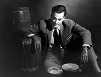 Richard Feynman with bongo drums