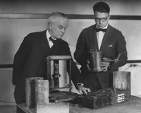Robert A. Millikan and G. Harvey Cameron studying the effect of cosmic rays