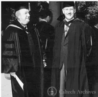 James Page and George Beadle in academic robes