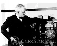 Robert A. Millikan with cosmic-ray equipment