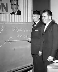 Arnold Beckman with President Richard Nixon