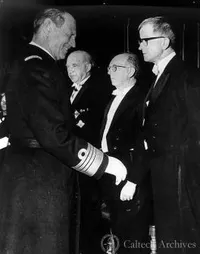 Max Delbruck at the ceremony awarding his Nobel Prize