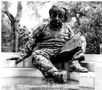 Einstein sculpture at NAS by Robert Berks