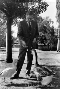 Arie Haagen-Smit and some feathered friends