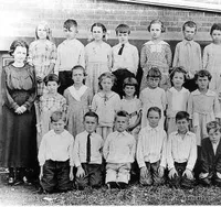 William Fowler with his third grade class