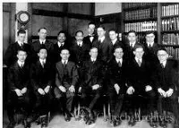 A.A. Noyes with his staff at MIT