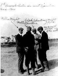 A.A. Merrill and Wilbur Wright at Air Meet