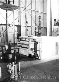 Million volt x-ray tube shortly after construction