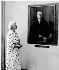 Portrait of Arthur McCallum viewed by Mrs. McCallum