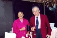 Theodore Y. Wu and his wife