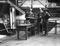 Walter Adams, Edwin Hubble and Sir James Jeans at Mt. Wilson
