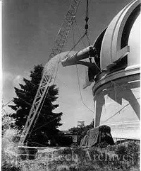 48″ Schmidt telescope polar axis into dome