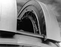 Close up of 200″ dome with shutters open