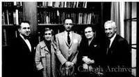 Arthur Gutenberg, Mrs. Hertha Gutenberg, Robert Sharp, Doris and Lee DuBridge