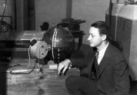 Victor Neher with cosmic ray apparatus