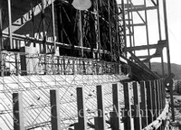 Reinforcing and forms at bulkhead of 200″ telescope dome building