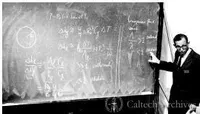 Milton Plesset at a blackboard
