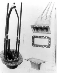 Nozzle of 616-tube burner, disassembled