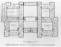 Second floor plan of undergraduate houses