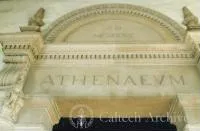 Above the entrance to the Athenaeum