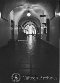 Interior hallway of Kerckhoff Laboratories