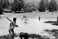 Baseball game at Freshman Camp