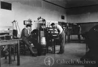 Students in the Electrical Testing Laboratory